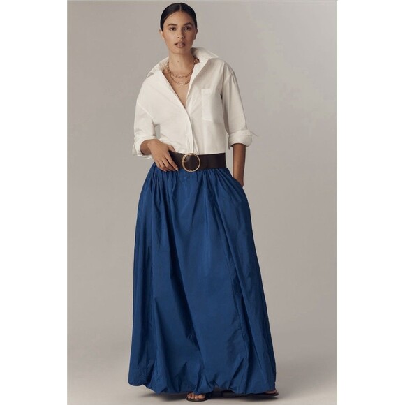 Anthropologie Dresses & Skirts - Anthropologie Royal Blue Bubble hem Maxi Skirt
